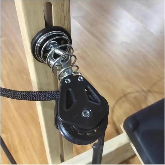 Pilates Reformer Pull Rope Belt Hardware Professional Strap,Compatible For Seated Balance Exercise Equipment Core Bed Accessories(2.78M Black)