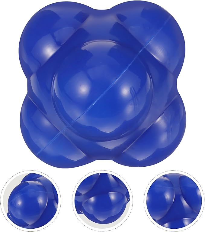Kisangel Hexagonal Silicone Agile Training Ball 68Mm Large Fitness Reaction Ball for Speed Agility Indoor Workout Baseball Accessories