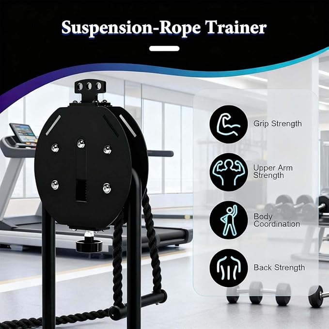 Closed-Loop Nylon Rope Trainer, Endless Rope Exercise System, For Reliable Resistance Training Up To 30 Kg (66 Lbs). With A 4-meter Rope Length, For Interval And Functional Training.