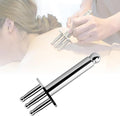 Magnetic Massage Fork - Multi-Functional Meridian Point Magnet Massager Stick for Pain Relief Muscle Relaxation, Stainless Steel, 1 Pcs