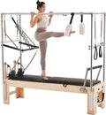 VEVOR Pilates Reformer Machine, Pilates Workout Equipment for Home Gym Studio Use, Pilates Reformer with Sitting Box and Jumpboard，fit for Beginners & Advanced Users