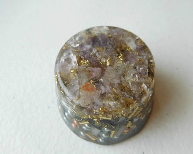 Amethyst, Ametrine Orgone Generator Energy Accumulator 528Hz/7.83Hz/Advance Harmonics Many Beautiful Ingredients and Colors (Amethyst, Ametrine)