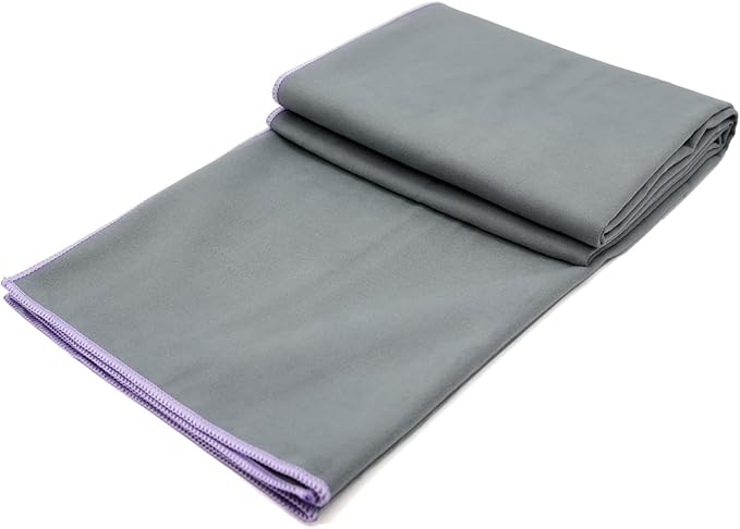 Eunzel Hot Yoga Towel Non-Slip Yoga Mat Towel Ultra-Absorbent Microfiber Towel for Hot Yoga, Pilates，Bikram and Workout 26.5"x 72"