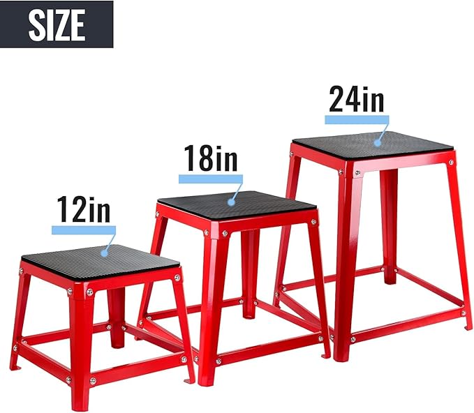 Plyometric Boxes Box Set and Box Options Plyometric Platform and Jumping Agility Box for Training Conditioning Strength Training