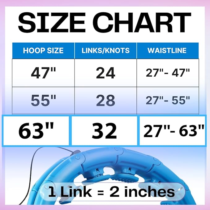 FIT ON FORM Infinity Weighted Hula Hoop for Adults Weight Loss, Smart Exercise Hola Circle Hoop for Women Abs Workout