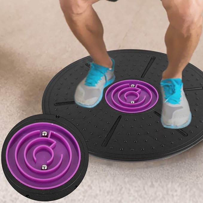 Keenso Balance Board, Labyrinth Wobble Balance Board Fitness Yoga Training Disc Office Home Exercise Stability