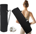 Cotton yoga mat bag with Pockets and Adjustable Strap - Full Zip Cargo Yoga Mat Carrier Bag - Bag for 1/4" 1/3" Thick Yoga Mat