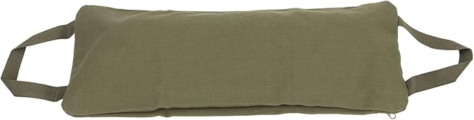 Green Yoga Sand Bag with Handle, Fillable Canvas Yoga Sandbag for Weighted Training and Pilates, Adjustable Portable Sandbags with Leakproof Lining for Home Gym