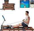 KINGSMITH Rowing Machines for Home Foldable, Compact Row Machine, 400LB & 350LB Weight Capacity, Folding Rower Machine with Adjustable Resistance, Data Monitor, App Supported
