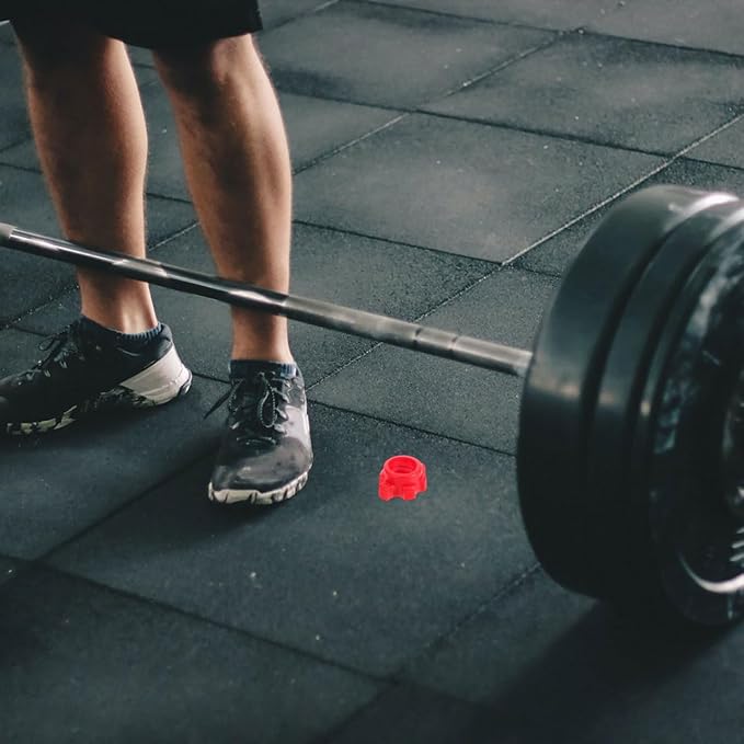 Kisangel Dumbbell Bar Nut Screw Clamp Collars Fitness Equipment Accessories Easy Install Barbell Locking Nut for Weight Training Gym