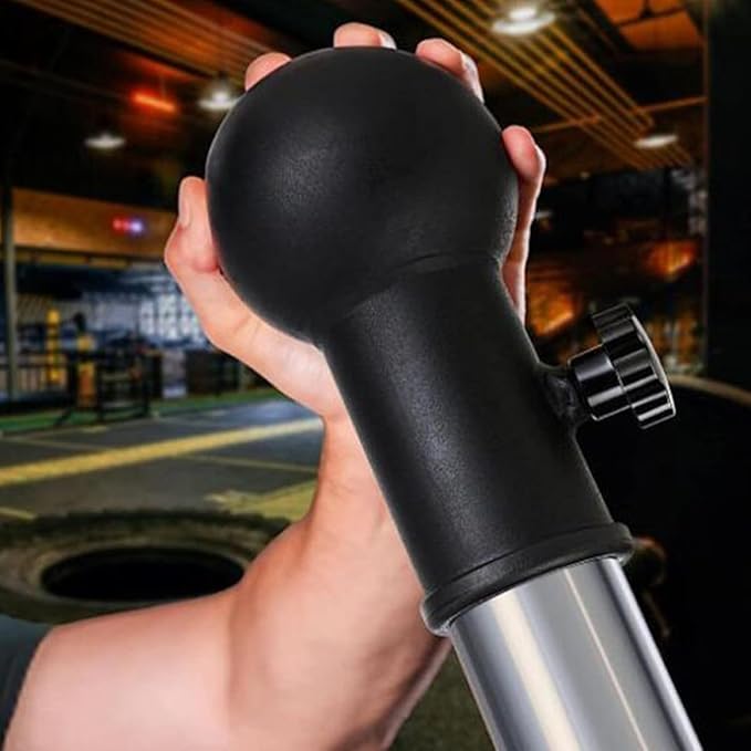Barbell Attachment with Rotating Sleeve for Strength Training, Iron Material Black, Compatible with Barbell Clamps, Gym Equipment for Deadlifts, Rows, and Core Workouts