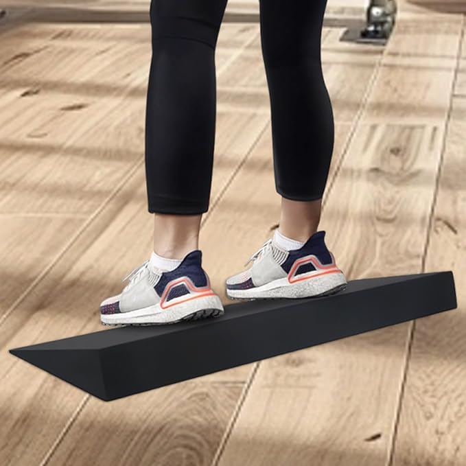 Yoga Wedge - EVA Muscle Stretching, Squat Wedge Yoga Fitness, Athletes Seniors Beginners Workout, Enthusiasts Studio Home Gym, Dorm Living Room, Slant Board Calf Raiser, Firm Support Blue