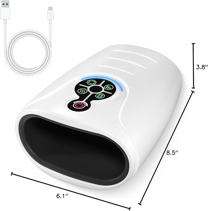 AERLANG Hand Massager,Valentines Day Gifts for Her Him Birthday Gifts for Women Mom Hand Massage Machine with Heat and Compression Cordless Electric Hand Massager for Arthritis and Carpal Tunnel