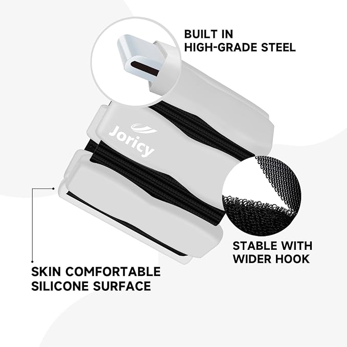 Wrist Ankle Weights for Women Men, Leg Arm Wrist Weights Bangles 1lb*2 1.5lb*2 2lb*2Wearable Weights Pilates Weighted Bracelet for Strength Training Walking Swimming Exercises Yoga Physical Therapy