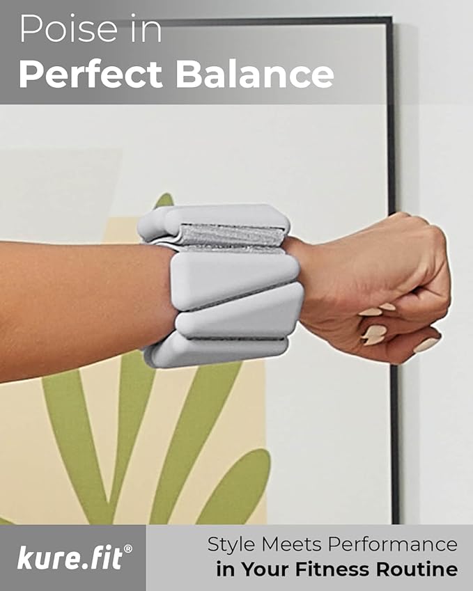 Pilates Weight | Wrist & Ankle Weights for Women | Weighted Bangles | 1LB/ 2LB Each (Set of 2)