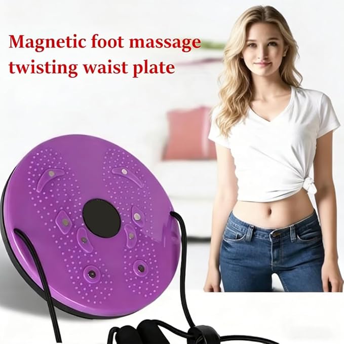 Waist Sculptor, Twister Board with Handles and Pull Rope, 2026 New Waist Twisting Disc for Core Workout, Body Shaping Exercise for Abs, Legs, Buttocks, Hips, Home Gym Fitness Equipment for Women