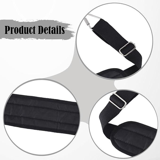 Pilates Foot Strap Adjustable Length 29.92-39.37 inch with Hooks for Reformer Exercise Belt Leg Strap Arms Gym Home Workout
