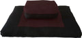 D&D Futon Furniture Zabuton Zafu Set, Yoga, Meditation Seat Cushions, Kneeling, Sitting, Supporting Exercise Pratice Zabuton & Zafu Cushions. (Brown)