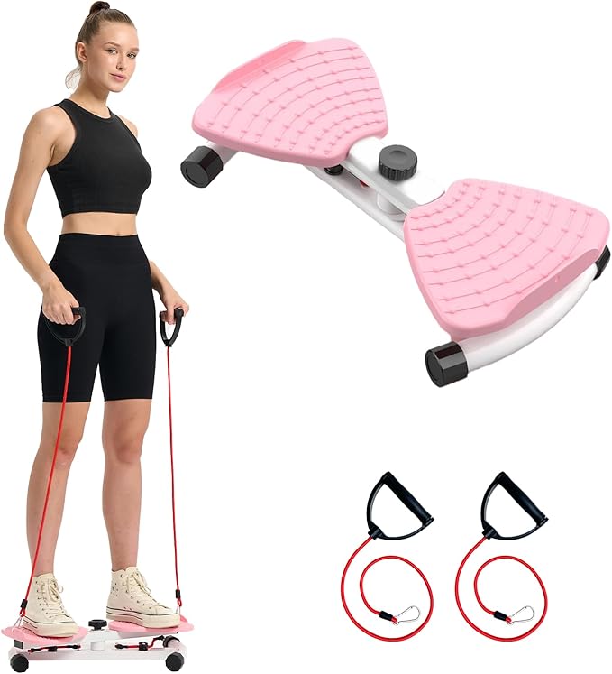 HOTWAVE Waist Twister Board – 360° Rotating Fitness Board for Core Workout, Weight Loss, and Waist Toning – Non-Slip Surface with Adjustable Resistance – Home Exercise Equipment for Men & Women