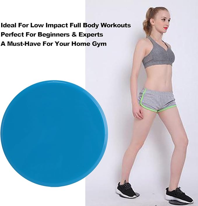 PerGar 2pcs Core Sliders, Exercise Core Sliders, Compact Dual Sided Gliding Discs, for Full Body Workout Fitness Home Exercise Equipment Round