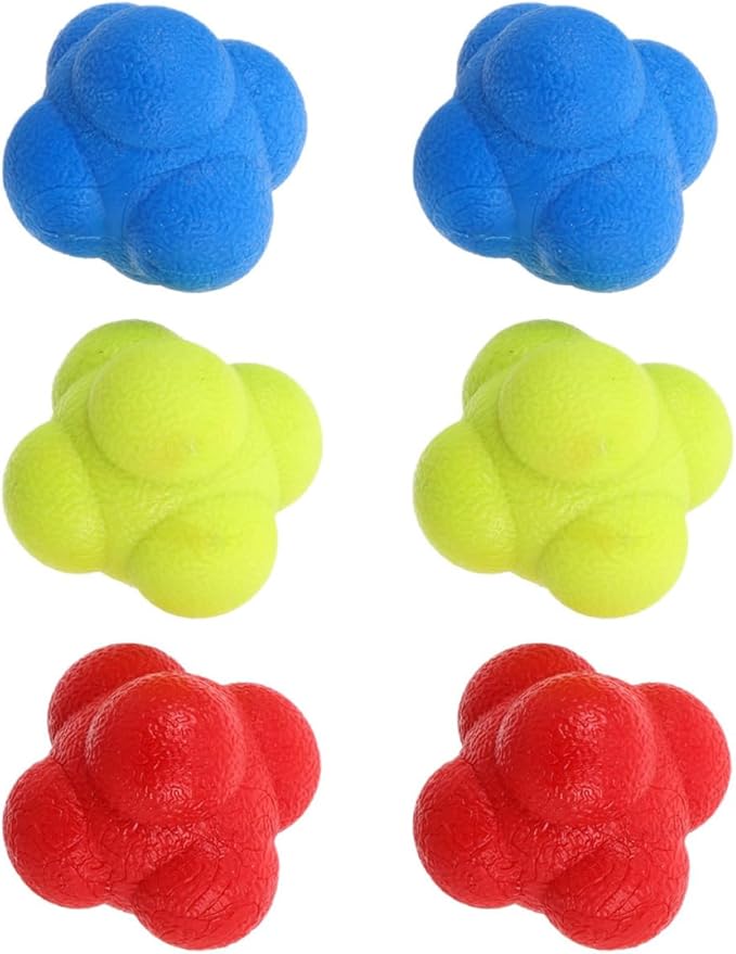 6pcs Reaction Speed Training Balls Enhance Hand-Eye Coordination Reflexes Sports Reaction Balls Indoor Training Equipment
