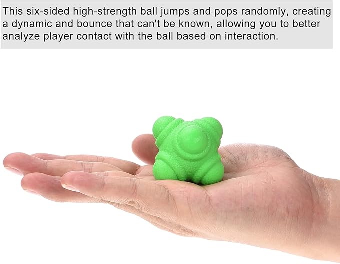 PATIKIL Bounce Reaction Balls, Coordination Training Ball Agility Trainer TPR Low Difficulty for Speed Reflex