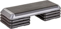 The Step Freestyle Grey Aerobic Platform, Health Club Size Steppers for Exercise