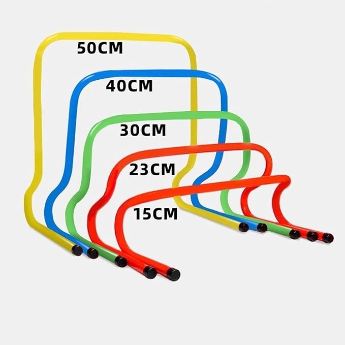 Yiju 5 Pieces Football Training Hurdles Physical Training Obstacles Practical Physical Training Barrier for Basketball Training