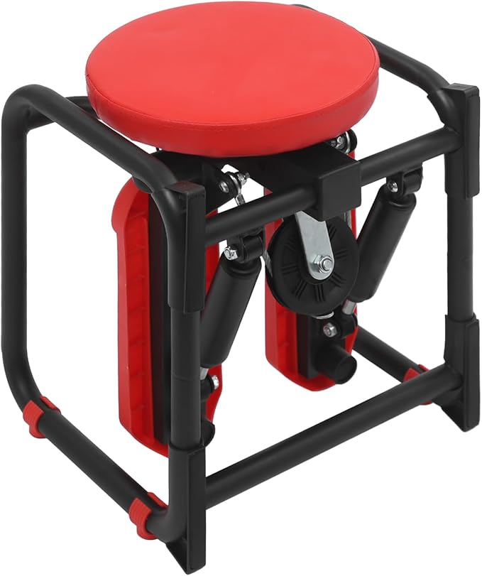 Multi-Function Stepper with Seat, Stair Stepper with Resistance Bands, Mini Sport Stepper Hydraulic Rock Stepper Workout Equipment for Home, Apartment, Office
