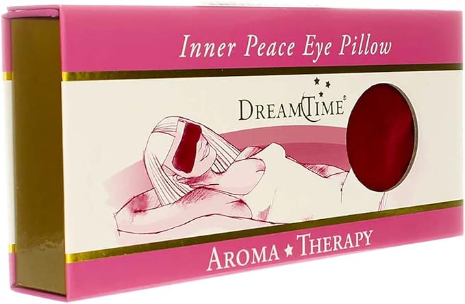 DreamTime Inner Peace Eye Pillow, Cranberry Velvet