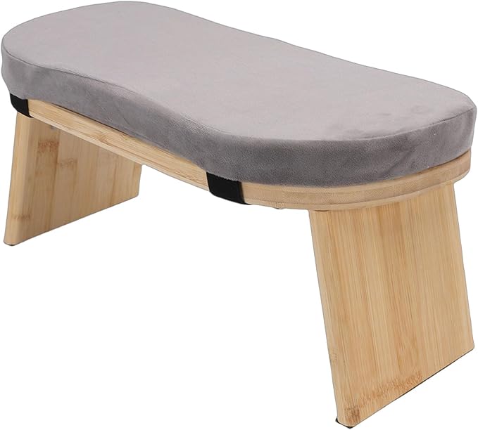 Meditation Bench, Folding Kneeling Stool with Magnetic Hinge Locks and Soft Cotton Cushion, Supports 260lbs, Compact Design for Yoga Zen Meditation Relaxation