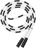 Leeboom Jump Rope, Adjustable Length Tangle-Free Segmented Soft Beaded Skipping Rope, Fitness Jump Rope for Kids, Man, and Women Weight Loss 9.2 Feet