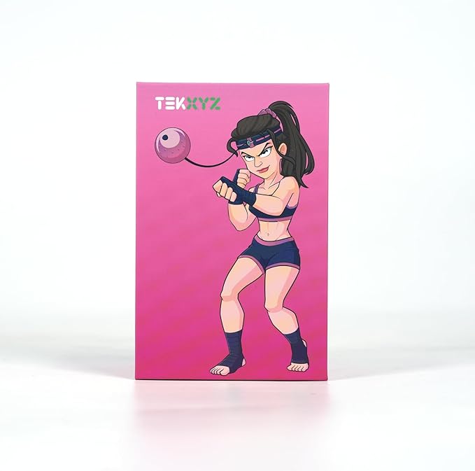TEKXYZ® Reflex Ball with Counter App & Online Community, 2 Difficulty Levels Boxing Ball with Headband, Perfect for Reaction, Agility, Punching Speed, Fight Skill & Hand Eye Coordination Training