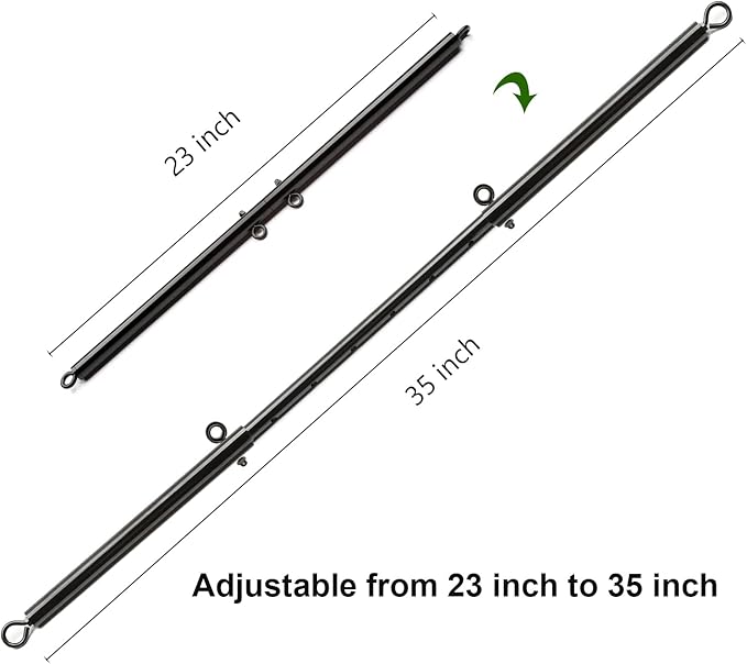 Sovyime Portable Restore Spreader Bar, Exercise Guide Pilates Sports Aid Training Fitness Gear, Home Yoga Gym Kit