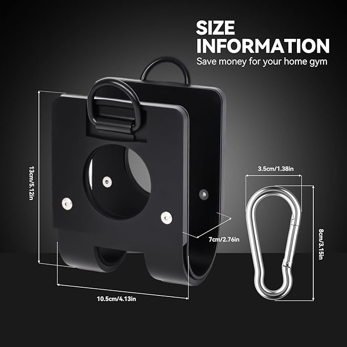 Home Gym Clips : Load Dumbbells on Barbells, Turn Bars into Landmines, T-Bar Row with Any Grip, Hook Dumbbells on Dip Belts