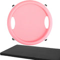 GALPADA Four-wheeled Ab Roller Wheel with Silent Glide Rose Core Workout Board and Cushion Mat for Home Abdominal Exercise and Fitness Training