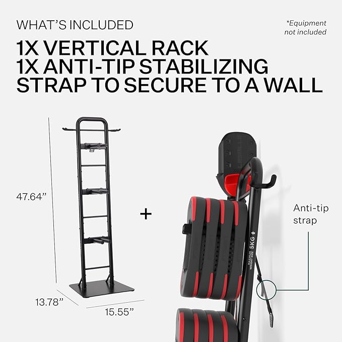 Les Mills™ Vertical Storage Rack for Exercise Equipment