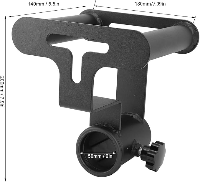 T Bar Row Platform with V Bar Landmine Handle Attachment, Iron Barbell Rowing Accessory for Home Gym, Compact Portable Strength Training Equipment for Upper Body Workouts