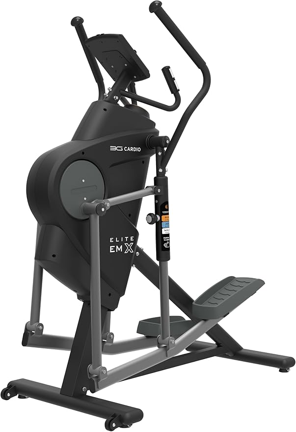 3G Cardio Elite EM X Elliptical Trainer Machine with 18”- 23” Adjustable Stride, Small Space Saving 49.2” Footprint, FreeSync™ FTMS Smart HD Connectivity, 350LB Max Weight, 5 Year Parts Warranty.