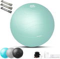 HAPBEAR Exercise Ball (22''/26''/30'') - Anti-Burst Slip-Resistant Yoga/Pilates Ball for Core Training & Posture Improvement, Home Gym/Rehab/Pregnancy Ball, Quick Pump & 3 Resistance Bands Included