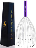 USAGA 36 Fingers Head Massager Scalp Massager Head Scratcher, Stocking Stuffers Gift for Scalp Body Relaxing (Purple)