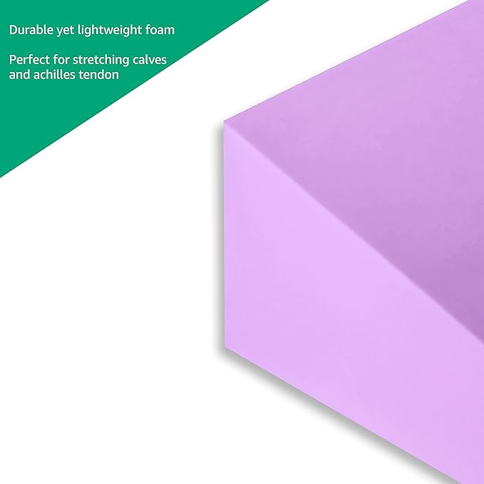 12" Foam Incline Stretch Wedge - Set of 2 - by Trademark Innovations (Purple)