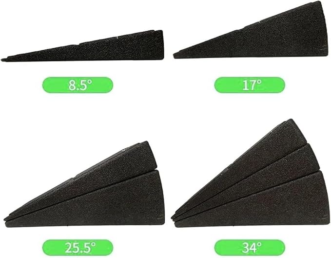Yoga Wedge Stretch Slant Boards Adjustable Tilt Slanting Board Squat Wedge Block Improve Lower Leg Strength(2pcs 8.5)