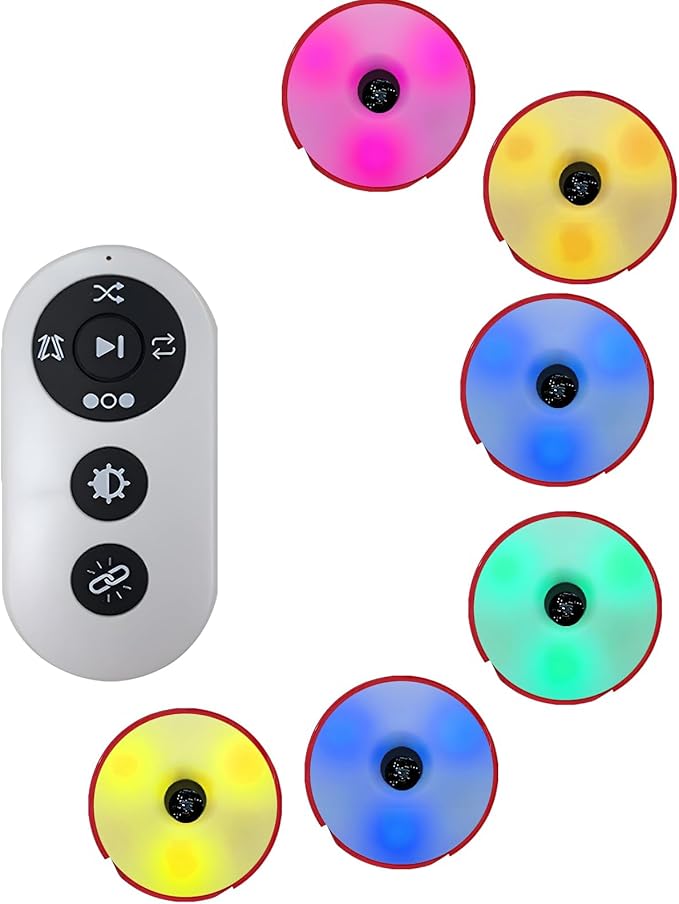 6 Pcs Reaction Training Lights, Agile Reaction Training Lamp Set, Quick Response Training Lights, Improves Reaction Time & Agility for Athletes, Trainers, Physical Therapists