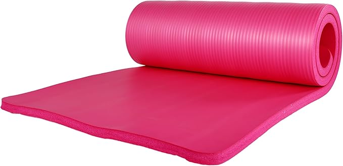 BalanceFrom 7-Piece Yoga Set with 71x24x1 Inches Extra Thick Mat and Carrying Sling – Includes 2 Blocks, Stretch Strap, 2 Towels, and Knee Pad for Home, Studio, and Gym Workouts