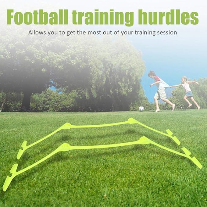 Dioche Speed Training Hurdles, Multipurpose Soccer Speed Training Hurdle Set Adjustable Hurdles Yellow (2pcs), Wholesale Business