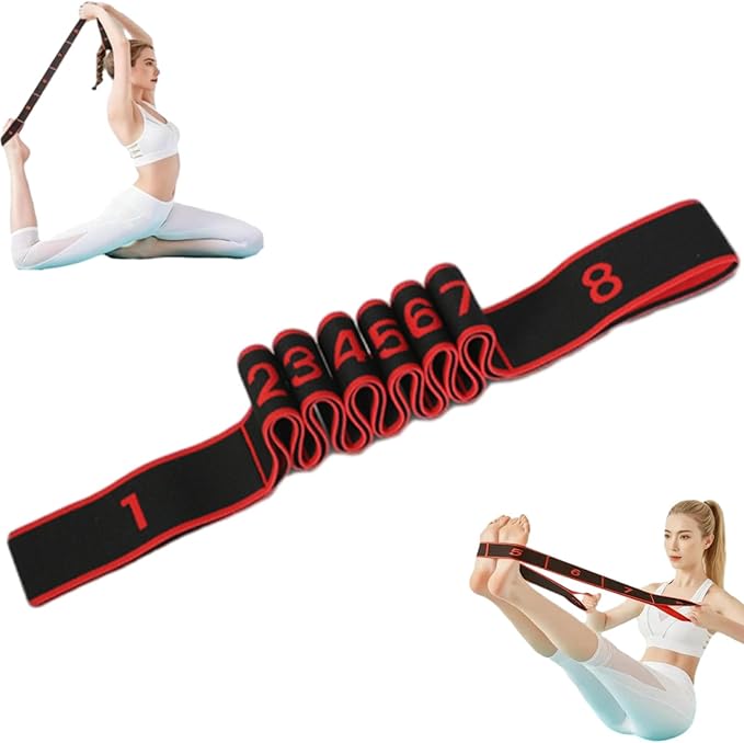 Fitness Resistance Band for Stretching and Yoga, Resistance Bands with Handles for Arms, Fashion Puller Exercise, Adjustable Bands for Full Body Stretching Shaping