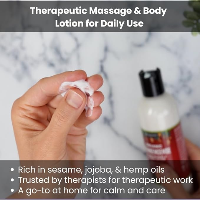 Frankincense and Myrrh Organic Hand, Body and Massage Lotion, Holiday Christmas Gifts, Holiday Hand Cream, Christmas Gifts for Coworkers, Stocking Stuffer, Self Care, Massage and Sp
