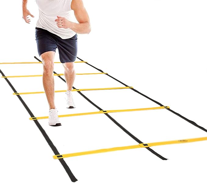 Agility Ladder Double Row Agility Ladder, Adjustable Training Equipment, Football Flexibility Training Jumping Ladder, for Personal Train(Size:3M)