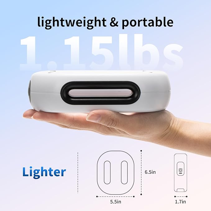 Vibration Plate with Extended Battery, Portable Cordless Massager for Weight Loss & Lymphatic Drainage, Full Body Fascia Ring with Belt - Gift for Women